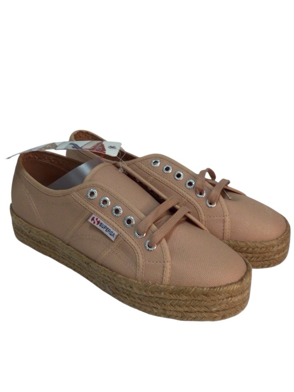 Superga Women's 2730 Rope Espadrille Rose Mahogany Sneakers Size 7 NWT